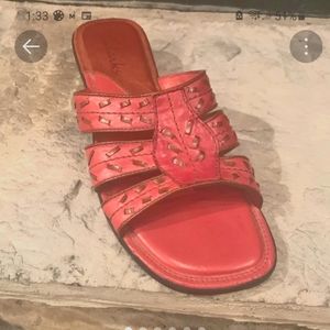 Women's Red Size 6 Sandals EUC